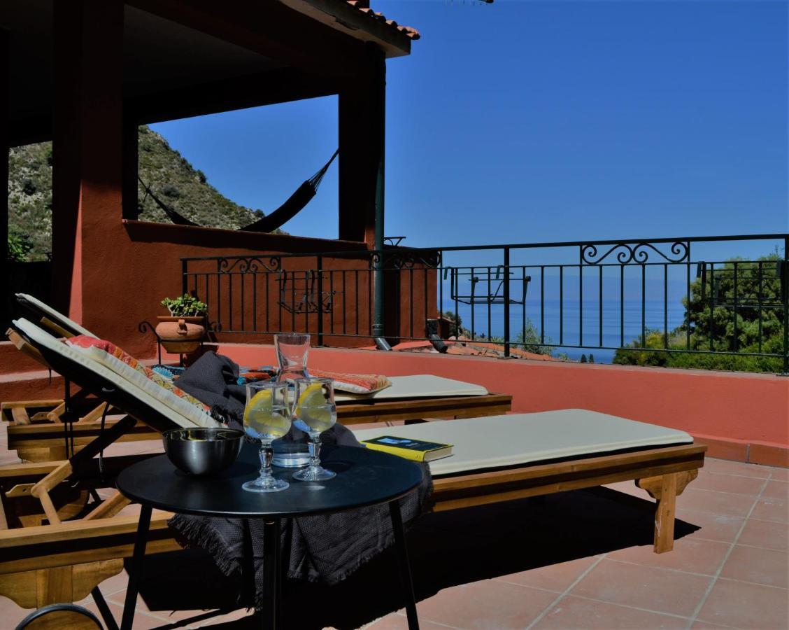 Villa Vittorio - Splendid Panoramic Sea View Terrace Taormina Kültér fotó